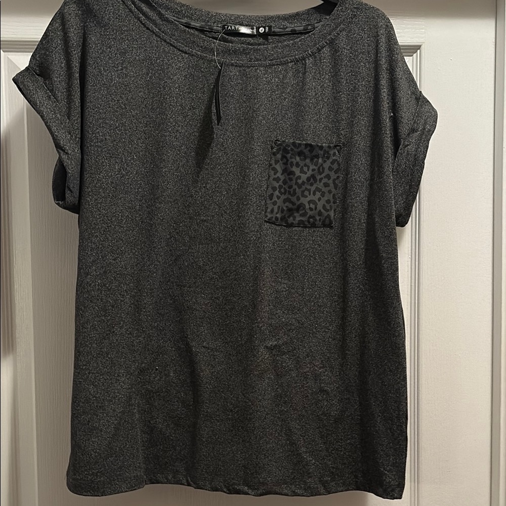 Tart Gray Relaxed Crew Neck T-Shirt
